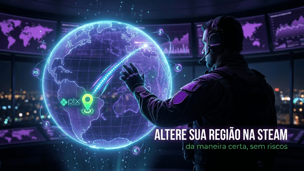 Como Mudar a Região da Conta Steam Corretamente (Sem Riscos)